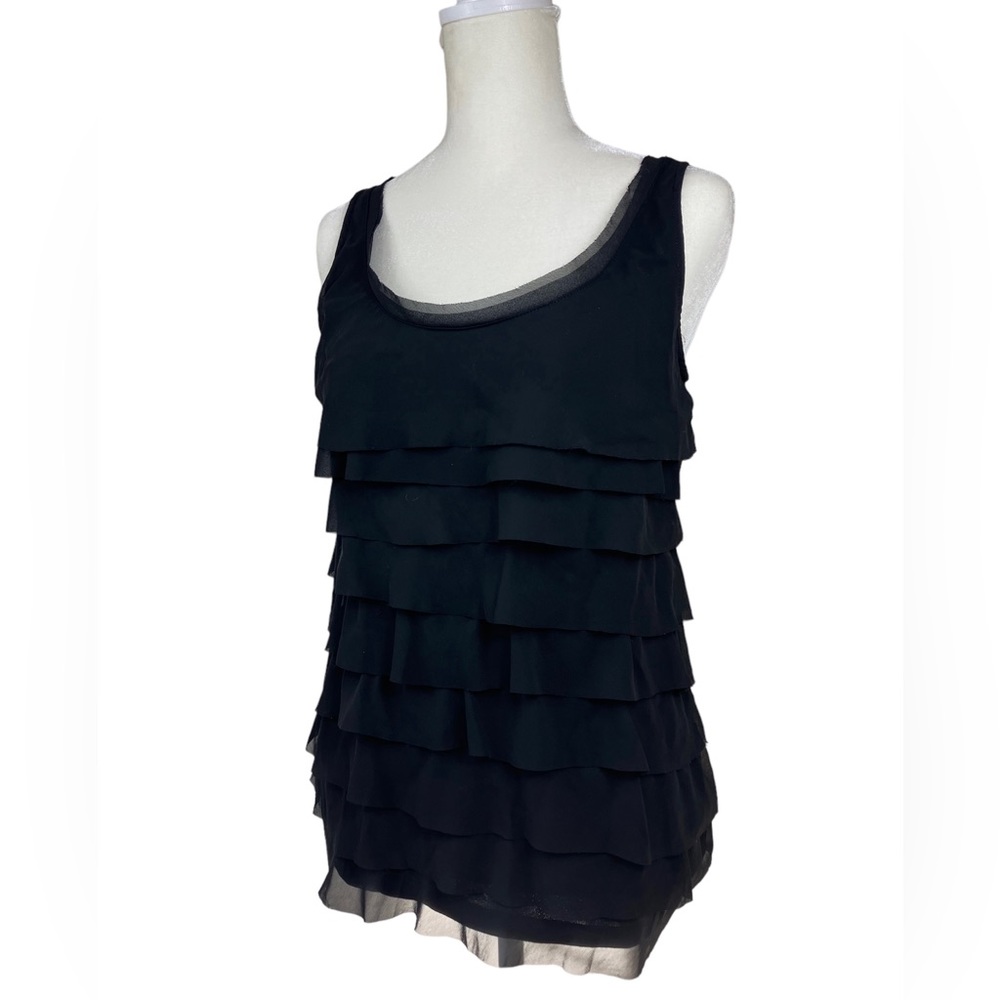 Ann Taylor Loft Layered Ruffled Top - Picture 2 of 7